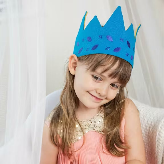 Couronne réversible en tissu de feuilles de forêt