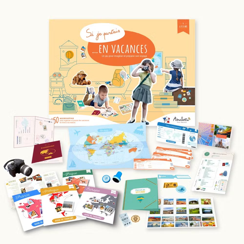 Coffret jeu d’imitation "Si je partais en vacances"