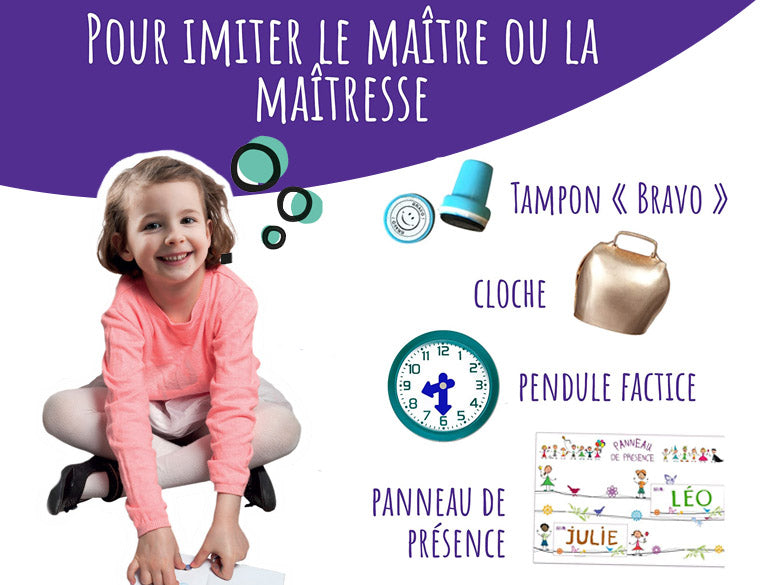 Coffret jeu d’imitation "Ma première école"