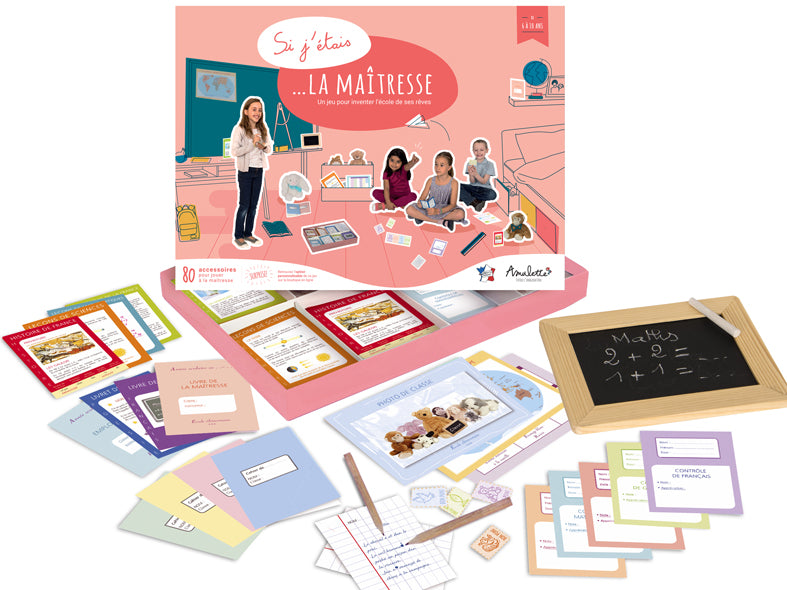 Coffret jeu d’imitation "Si j'étais la maîtresse"